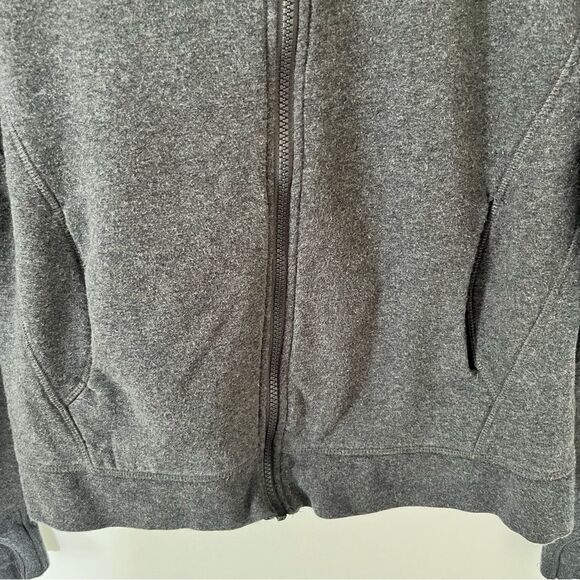 Lole Dark Grey Full Zip Thumbholes Hoodie Sweater - Picture 9 of 10